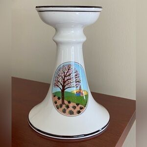 Villeroy Boch Single Design Naif Candlestick Candle Holder Tree & Village Laplau